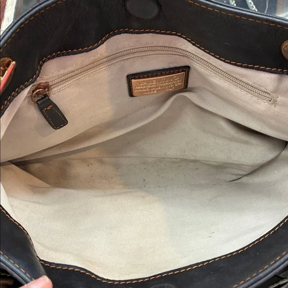 Valentino Black Leather Shoulder Bag with Chain Straps - Picture 6 of 13